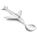 Miniatyrbillede 1 af 2: Sølvbelagt flyveske til børn med gravering | Størrelse: 169x74x15mm | SKU: ZV7522261
