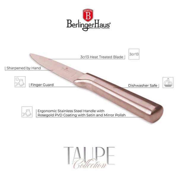 SKILNINGSKNIV BERLINGER HAUS 9,5 cm BH-2939 ROSE GULD