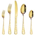 Miniatyrbillede 2 af 2: 40-delt Bestik Sæt, Rustfrit Stål, Elegant Design, 5 Brugere,Guld