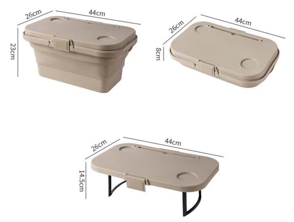 Foldbar udendørs picnickurv bærbar, let, robust og holdbar multifunktionel opbevaringskurv med stor kapacitet til camping