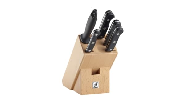 ZWILLING Gourmet, Veitsi/ruokailuvälinetelinesetti, Ruostumaton teräs, Muovi, Puu, Ruostumaton teräs, Musta