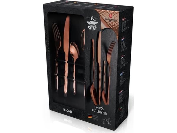 Berlinger Haus BESTEKSETT 24 stk GLANSET BERLINGER HAUS ROSEGOLD BH-2621
