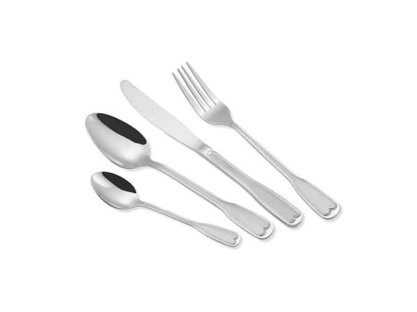 MAESTRO MR-1519-24 bestiksæt Rustfrit stål 24 stk Sølv