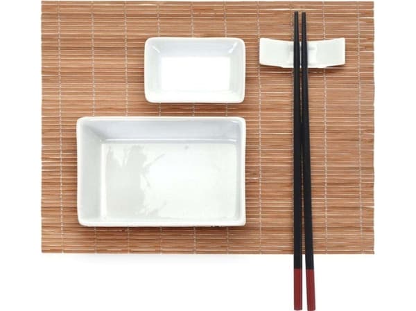EXCELLENT SUSHI SERVERING HOUSWARE för 2 personer 12 artiklar