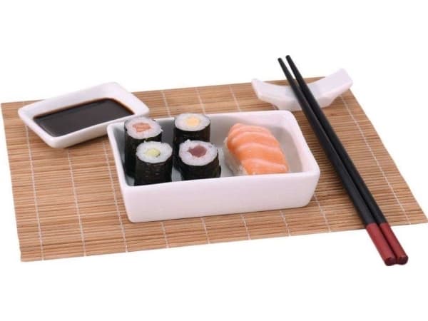 EXCELLENT SUSHI SERVERING HOUSWARE för 2 personer 12 artiklar