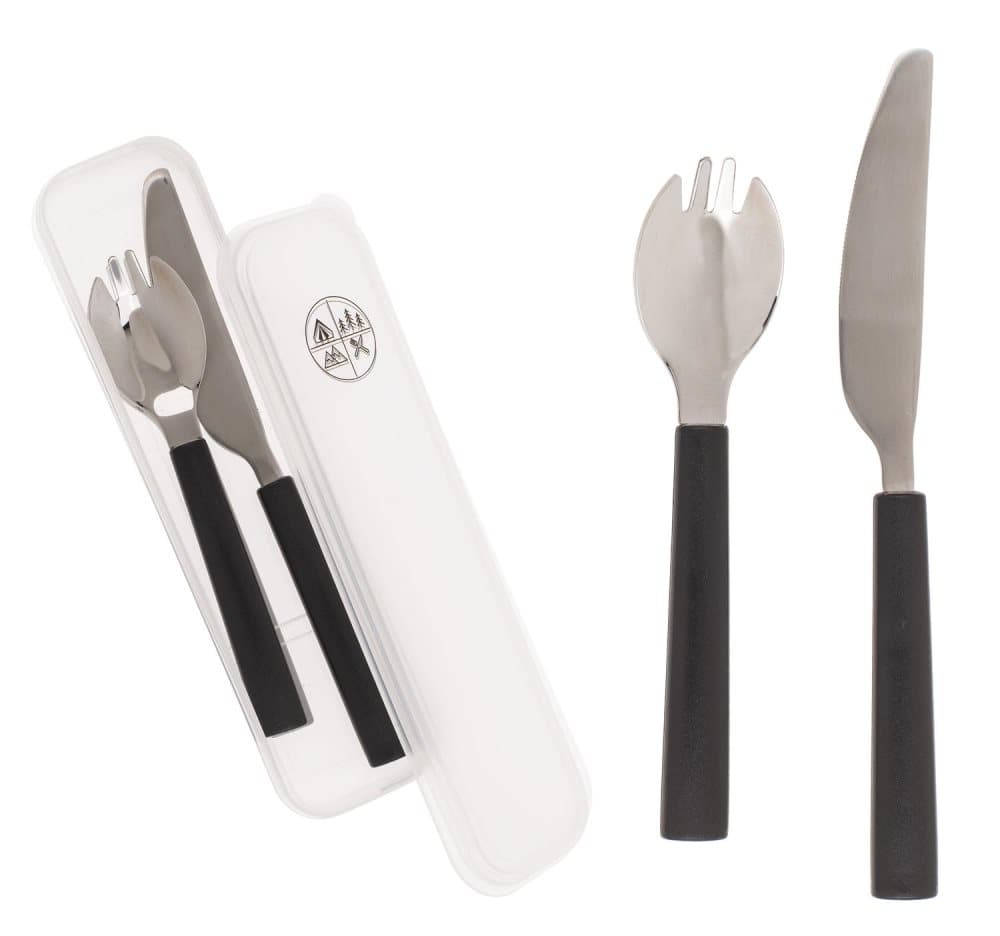 Campingbestick / Bestickset - Gaffel, sked & Kniv - 4-delar