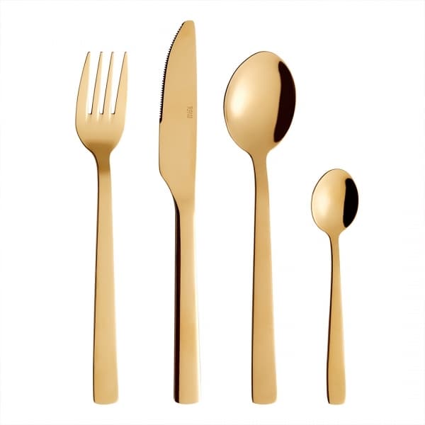 Raw Bestickset 16 Delar, Guld - Aida
