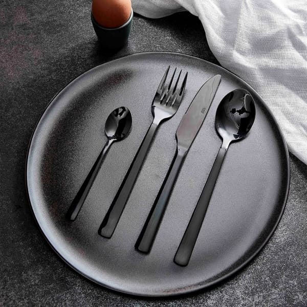 Raw Cutlery Set 48-pack, Black - Aida