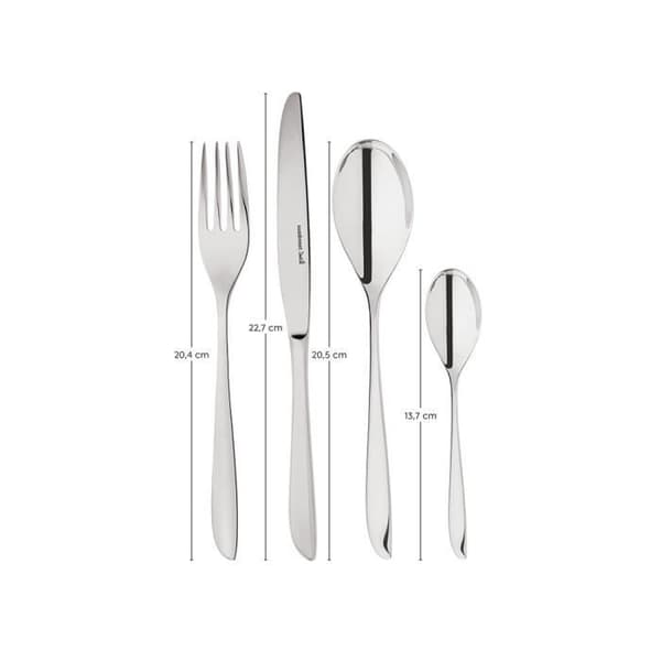 Sambonet Leaf Bestick Set 24 delar 6 personer Gafflar Knivar Skedar S0121-S00012-S0037