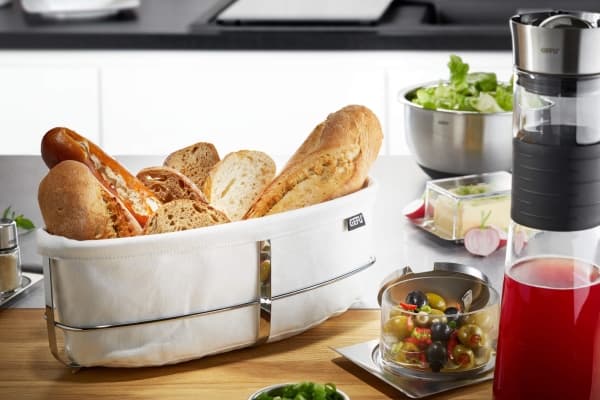 Gefu Oval brödkorg, vit BRUNCH