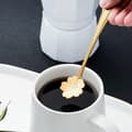 Miniatyrbild 3 av 4: 8x Dessertskedar, Blommor - Guld