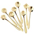 Miniatyrbild 1 av 4: 8x Dessertskedar, Blommor - Guld