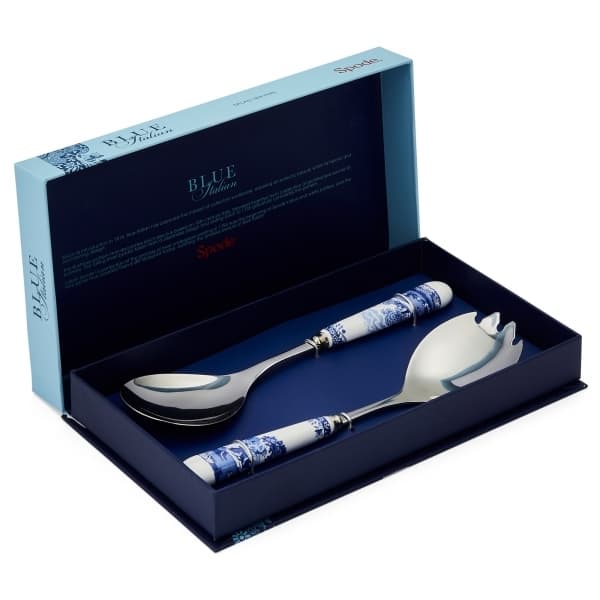 Blue Italian Salad Servers 25cm - Spode