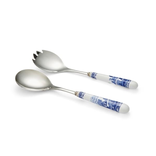 Blue Italian Salad Servers 25cm - Spode