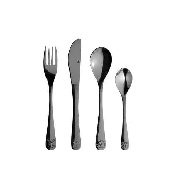 Mini Children's Cutlery Black - Aida