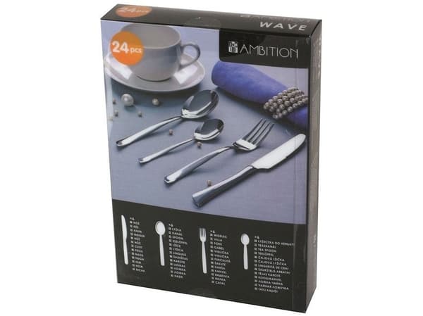 Ambition Komplet sztućców Wave 24 elementer (29880)