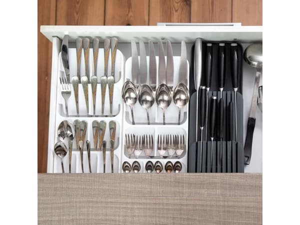 Orion Organizer, INSERT FOR DRAWER, container, basket, block for kitchen knives, WHITE