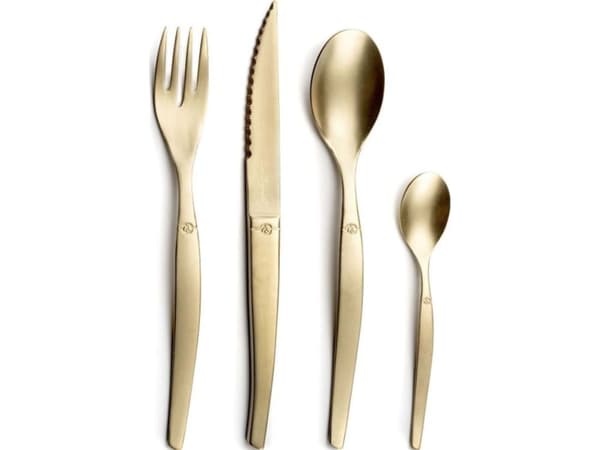 Amefa JET - 16-pc cutlery set in craft box - stonewash champagne PVD