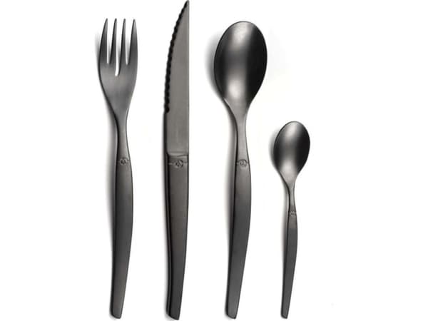 Amefa JET - 16-pc cutlery set in craft box - stonewash black PVD
