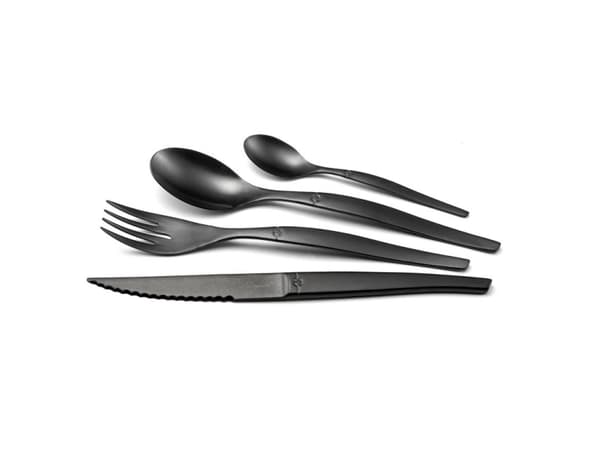 Amefa JET - 16-pc cutlery set in craft box - stonewash black PVD