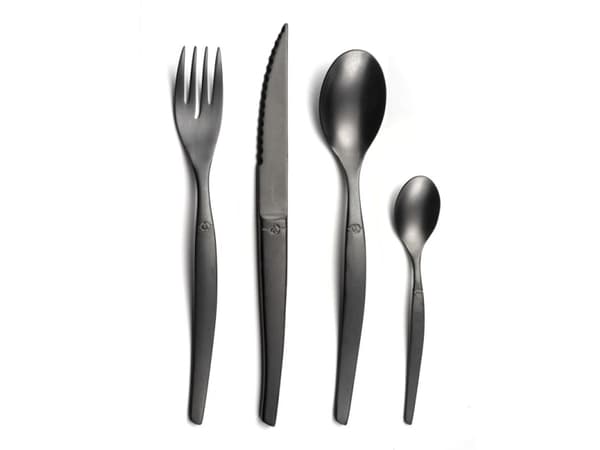 Amefa JET - 16-pc cutlery set in craft box - stonewash black PVD
