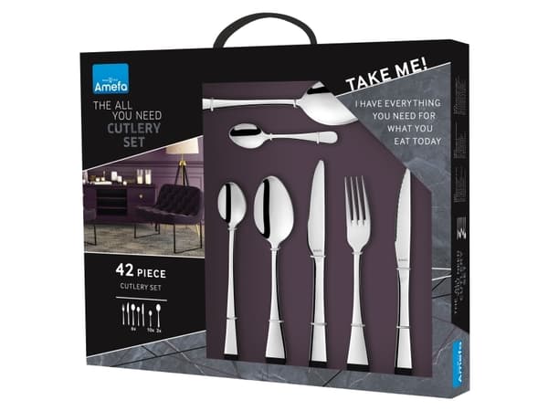 Amefa Rome 1256 - 42-pc All You Need set - Stainless steel -Mirror Finish