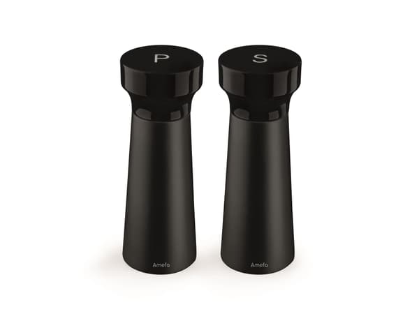 Modern Shade - 2 piece Pepper&Salt mills set black 15cm -gift box
