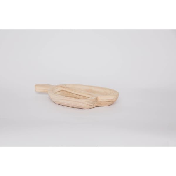 Snacksbricka DKD Home Decor Ljusbrun Naturell Tropiskt 38 x 21 x 5 cm 30 x 21 x 5 cm