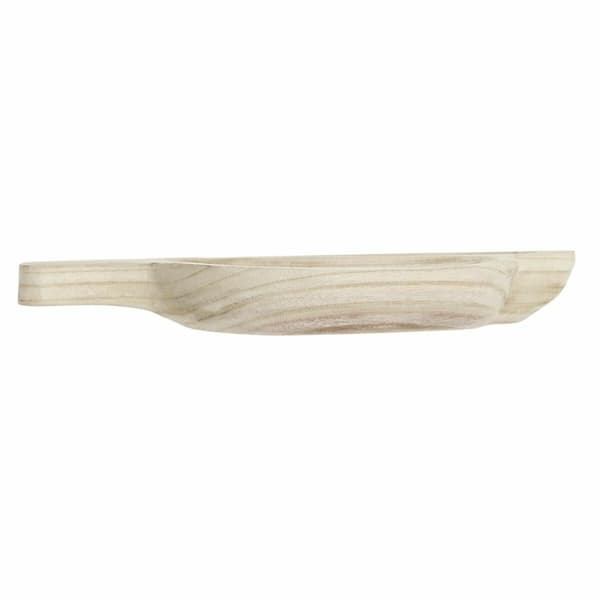 Snacksbricka DKD Home Decor Ljusbrun Naturell Tropiskt 38 x 21 x 5 cm 30 x 21 x 5 cm