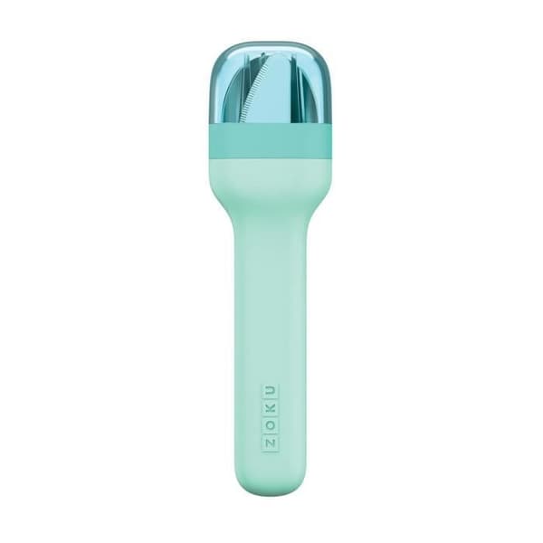 Zoku bestickset i hållare 4,6 x 2,9 x 17 cm RVS blå 4-delad
