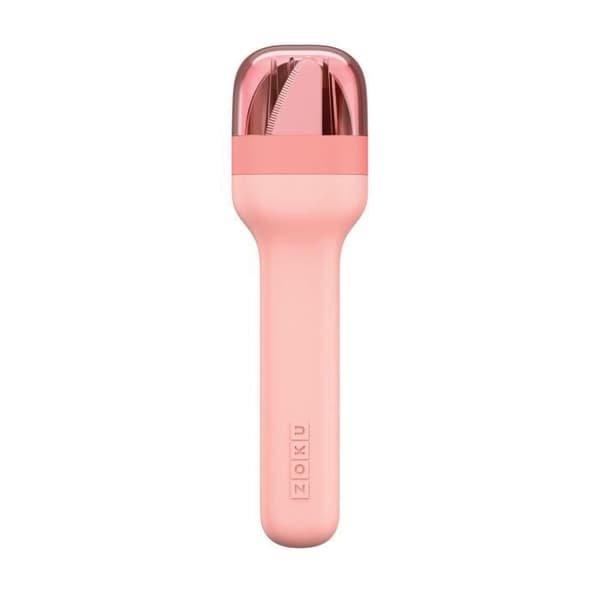 Zoku bestickset i hållare 4,6 x 2,9 x 17 cm rostfritt stål rosa 4-delat