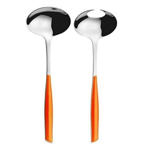 Saladservis - Bugatti - GLOU-021F14/15 - Set med 2 delar - SAN/Stål - Orange 16x26x3 cm