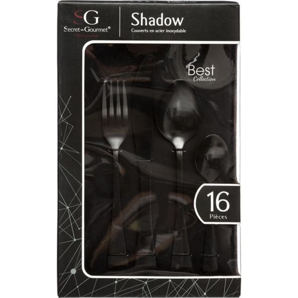 16-delars bestickset "Shadow" Secret de gourmet