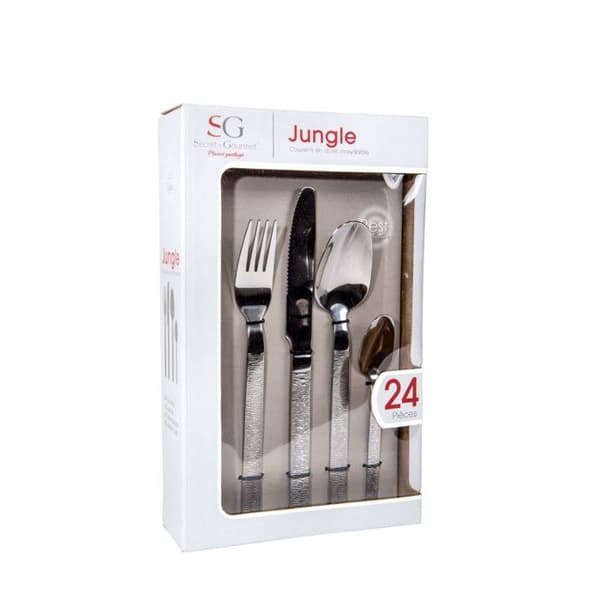 24-delars bestickset "Jungle" Gourmet Secret