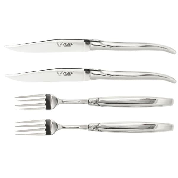 Cutlery Set 4 Pieces Stainless, Bright - Laguiole