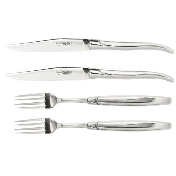 Cutlery Set 4 Pieces Stainless, Bright - Laguiole