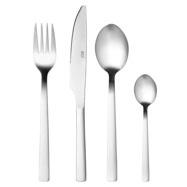 Raw Mirror Polish Cutlery, 16 pieces - Aida