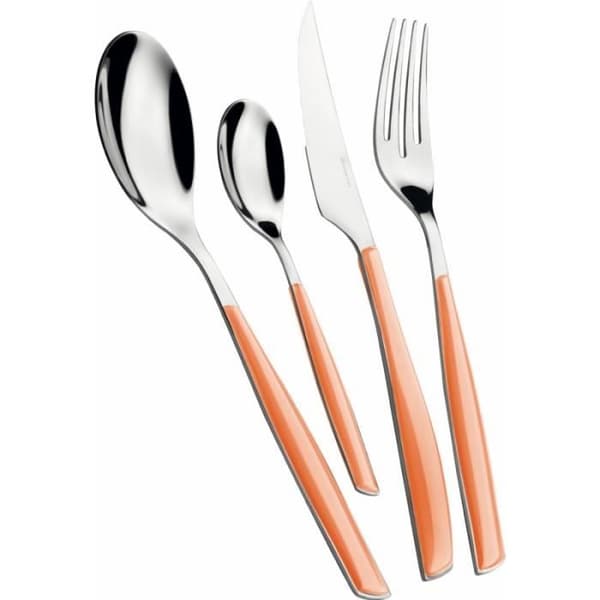 Bestickset - Bugatti - Glamour - 24 delar - Rostfritt stål - Melon Orange Färg