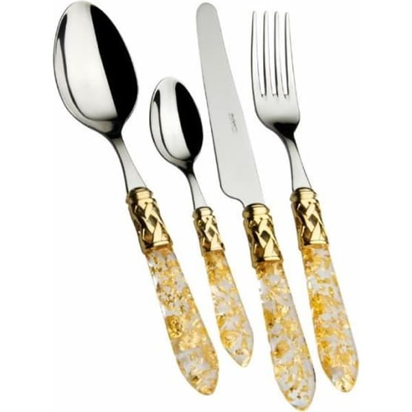 Bestickset - BUGATTI - ALADDIN - 31 delar - Guld - Rostfritt stål 18/10