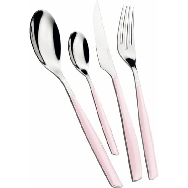 Bestickset - Bugatti - Glamour - 24 delar - Rostfritt stål - Lotus Rose - Kompatibel med diskmaskin