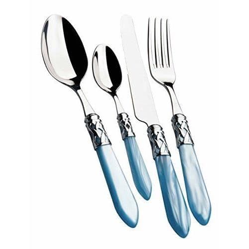 Bestickset - Bugatti - ALC7M-S4250 - 24 delar - Stål/ABS - Himmelsblå