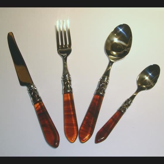 Housewife 24 Place Settings - BUGATTI - Aladdin Turtle - Solid Steel - Kompatibel med diskmaskin - Chic och Elegant