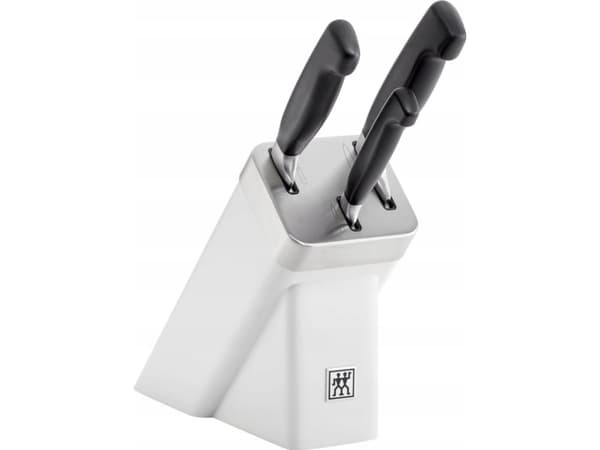 3 veitsen sarja itse teroittuvassa lohkossa ZWILLING Four Star 35134-520-0 valkoinen