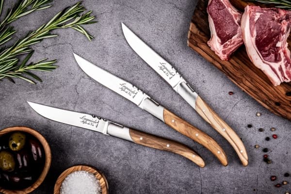LAGUIOLE Steak knives Laguiole Olive wood SET 6 SdV