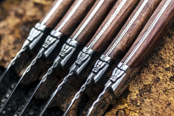 LAGUIOLE Steak knives Laguiole Pakka Rose SET 6 SdV