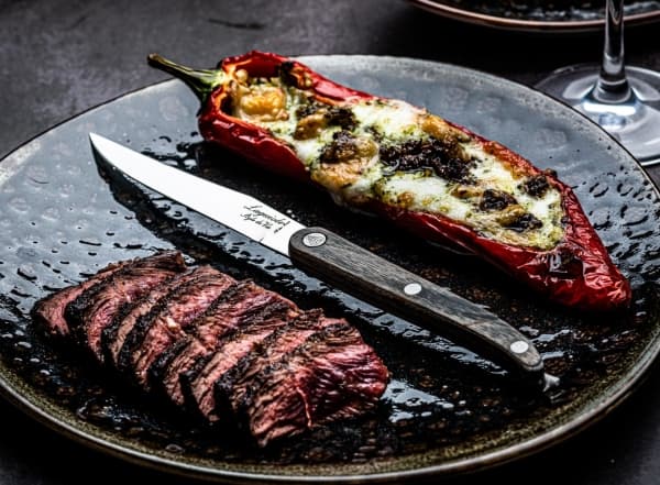LAGUIOLE Steak knives Laguiole Grey Pakka smooth SET 6 SdV