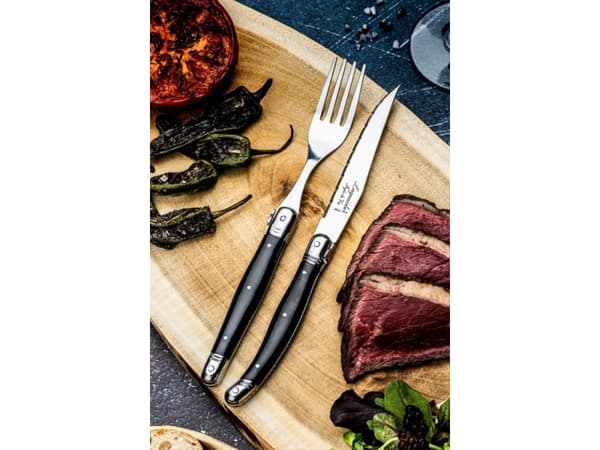 Haarukat Laguiole Black SET 6 SdV