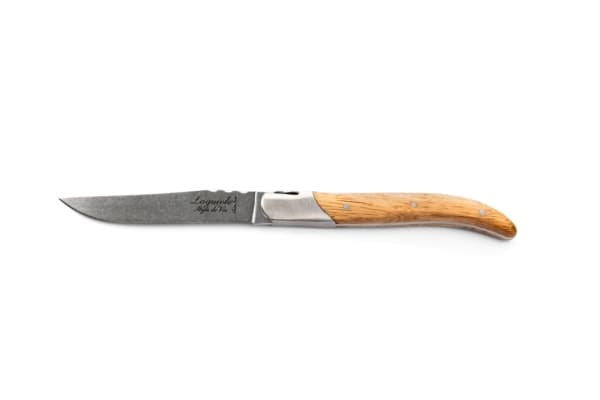 LAGUIOLE Steak knives Laguiole Oak Wood Stonewash SET 6 SdV