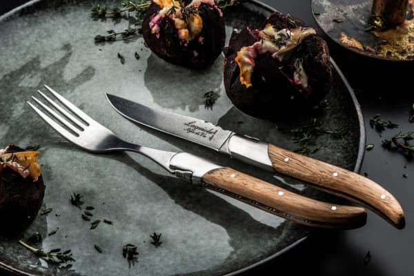 LAGUIOLE Gafflar Laguiole Oak Wood Stonewash SET 6 SdV