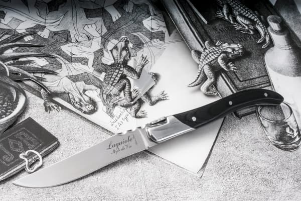 LAGUIOLE Steak knives Laguiole Black Ebony SET 6 SdV